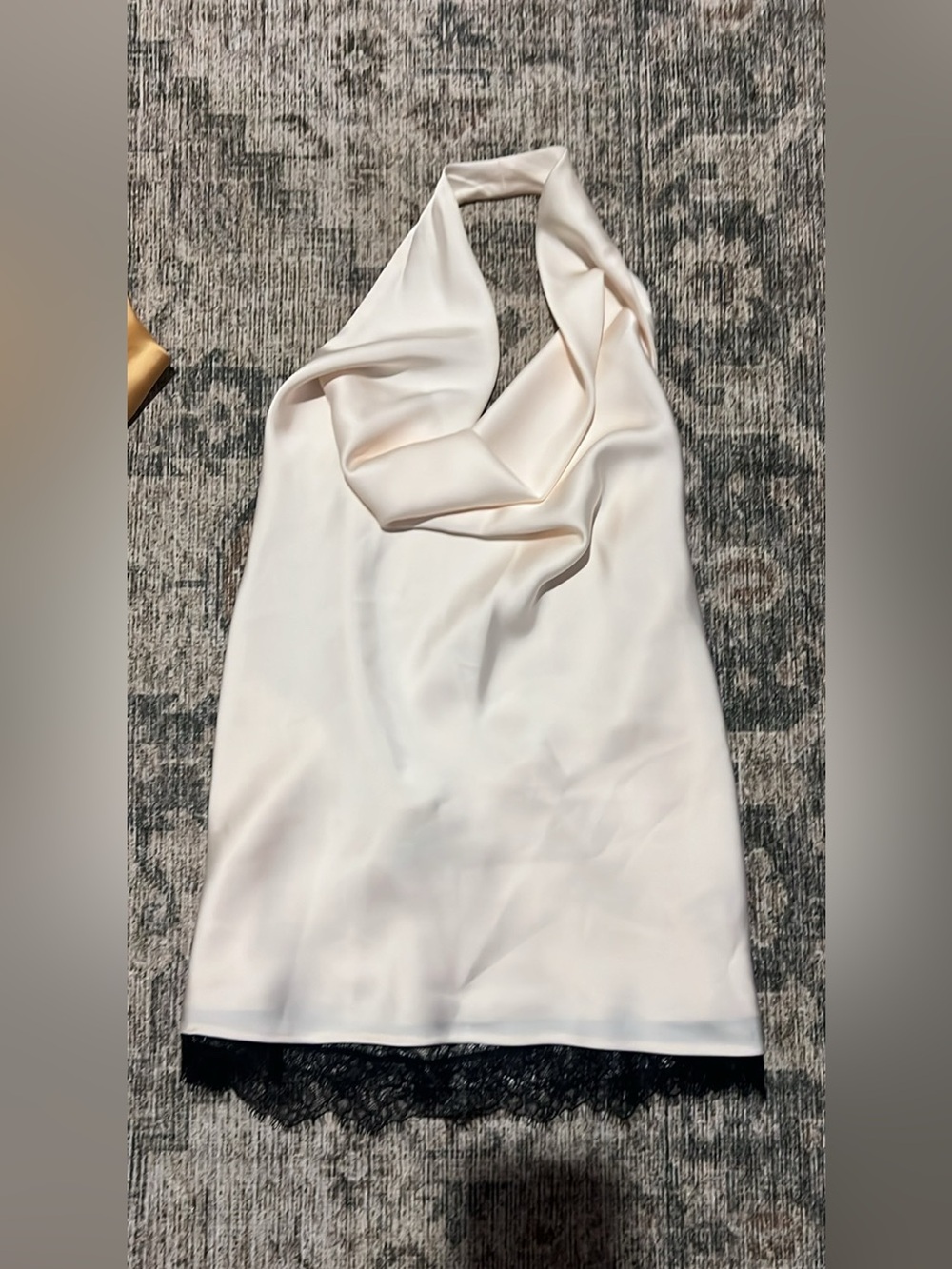 Zara Satin Cowl Neck Top